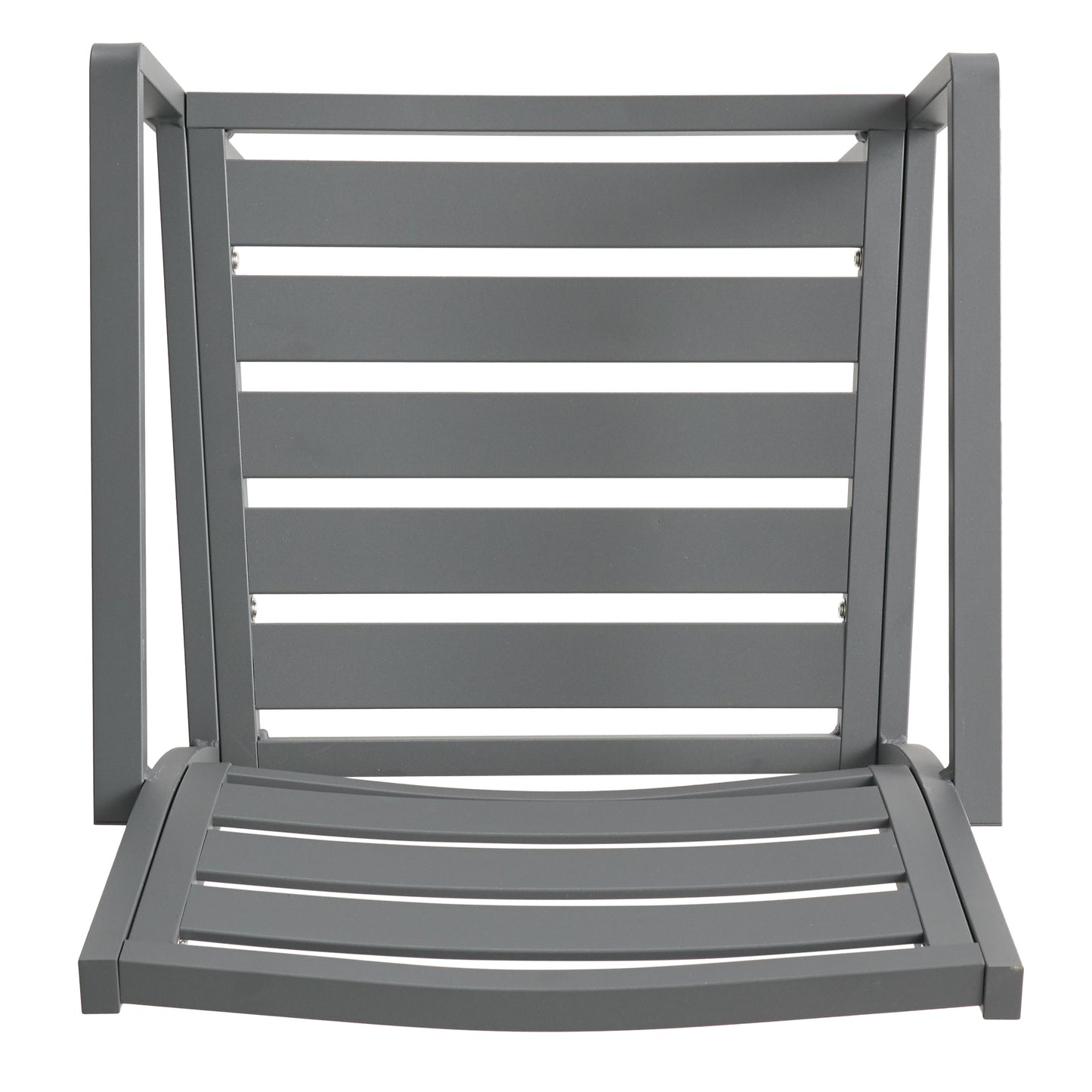 Outdoor Modern Aluminum Dining Chair (Set of 2), Gun Metal Gray image 9