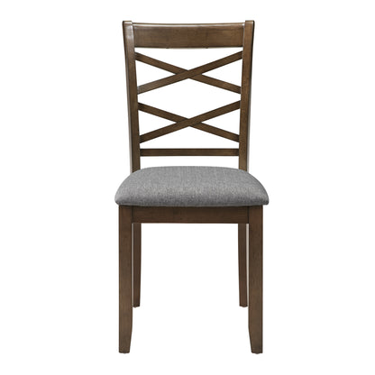 Dining Chairs Only, Wooden Dining Chairs Set of 4, Kitchen Chair with Padded Seat, Upholstered Side Chair for Dining Room, Living Room, Walnut image 11
