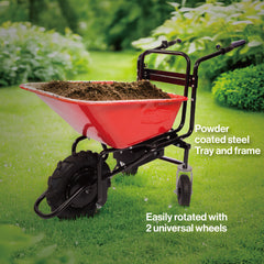 wheelbarrow electric Professional specs - this wheelbarrow uses an electric 24v 500w  Brushless motor system, powered by (2)12v 12ah motorized wheelbarrow electric garden cart 78L  garden cart