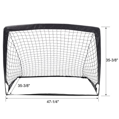 2 Pack Pop Up Soccer Goals, Portable Soccer Nets for Kids Youth Adults, Outdoor Soccer Goal Set for Backyard Games & Soccer Training image 11