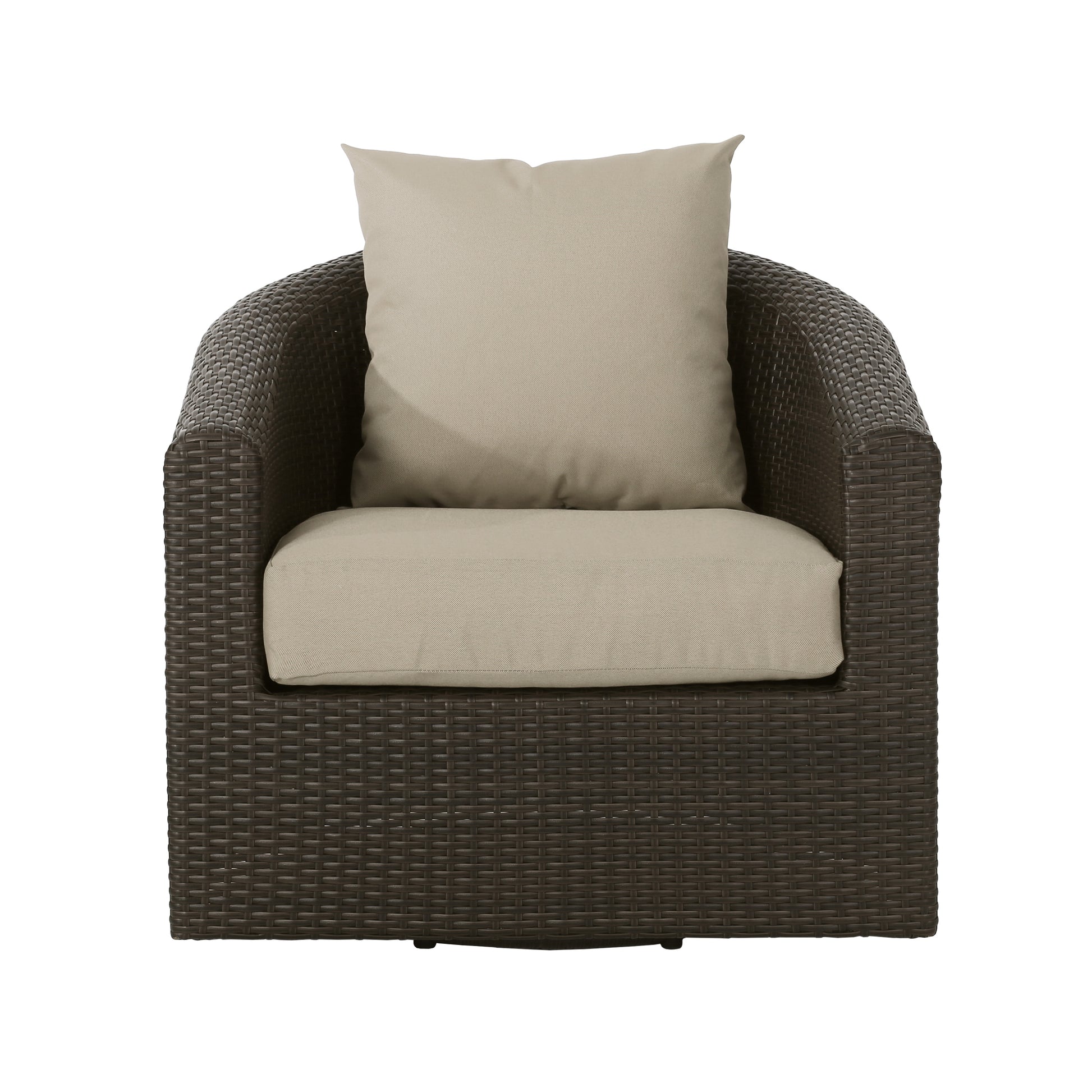 Outdoor Aluminum Frame Wicker Swivel Chair (old sku N757P186009B) image 5
