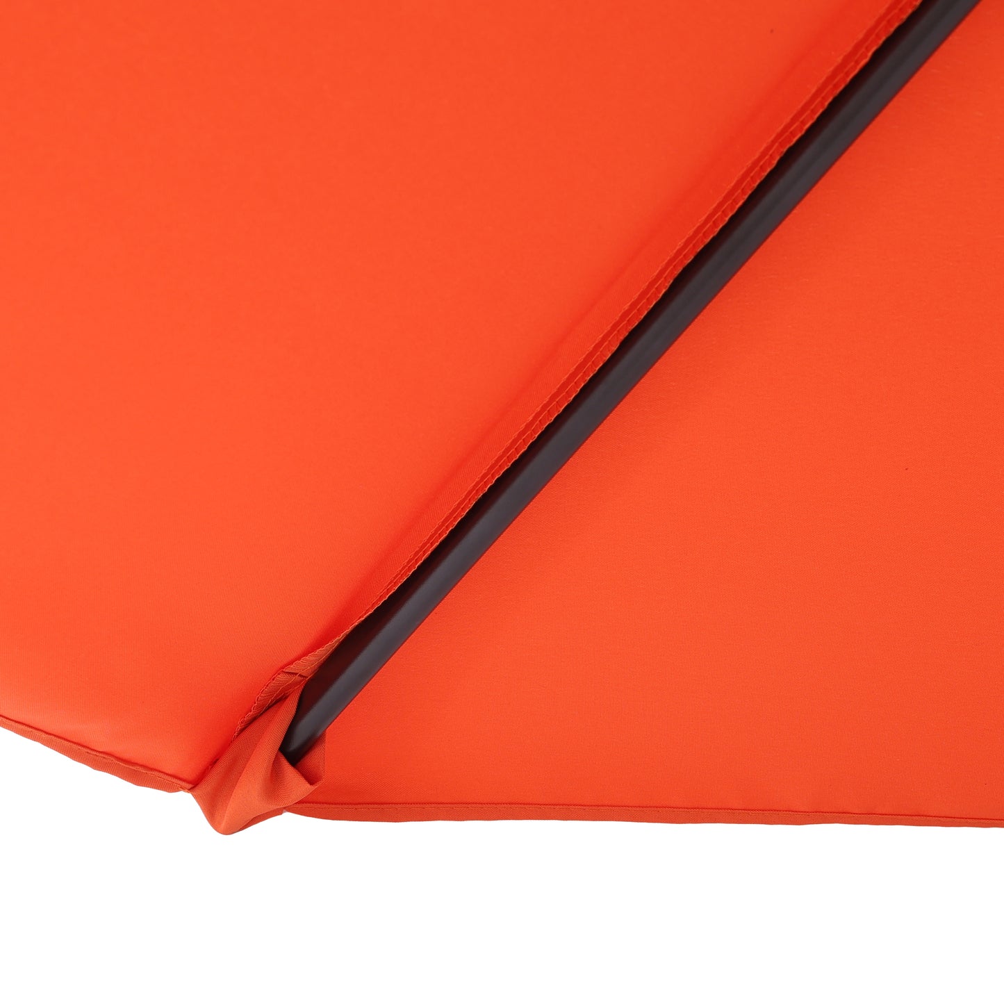 7.5 FT Patio Umbrella, Outdoor Market Yard Umbrella, Sun Shade Umbrella with Push Button Tilt and Crank Mechanism for Garden, Deck, Pool and Backyard, Not Include Umbrella Base, Orange image 6