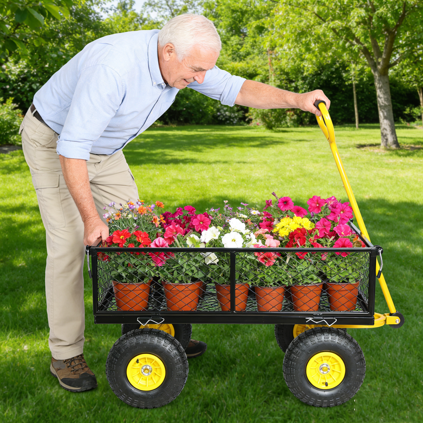 Wagon Cart Garden cart trucks make it easier to transport firewood image 11