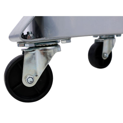 4Pcs Drum Dolly for 55 Gallon Drums,Barrel Dolly with 4 Swivel Caster Wheels,Heavy Duty Steel Frame Drum Cart with Brake image 8