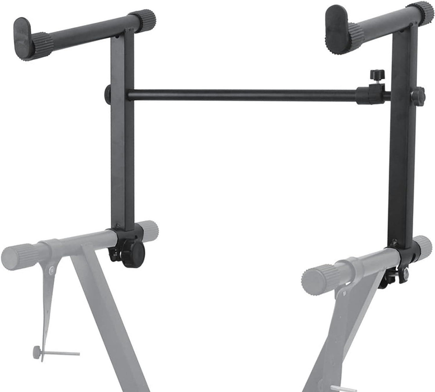 5 Core 2 tier Keyboard Stand Extension Adapter Adjustable Width 2nd Tier X-Style Piano Stands Attachment for 54 - 88 Key image 6