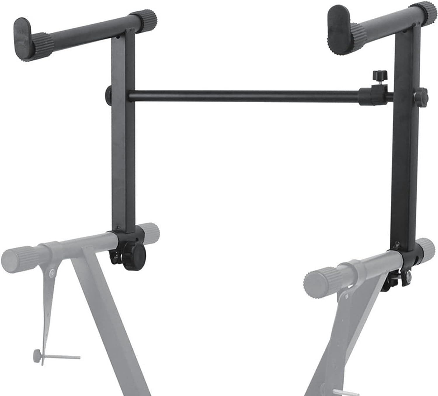 5 Core 2 tier Keyboard Stand Extension Adapter Adjustable Width 2nd Tier X-Style Piano Stands Attachment for 54 - 88 Key image 6