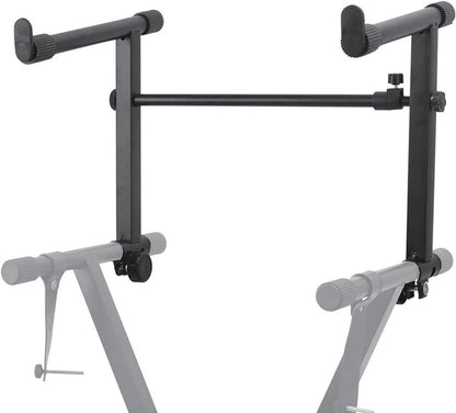 5 Core 2 tier Keyboard Stand Extension Adapter Adjustable Width 2nd Tier X-Style Piano Stands Attachment for 54 - 88 Key image 6