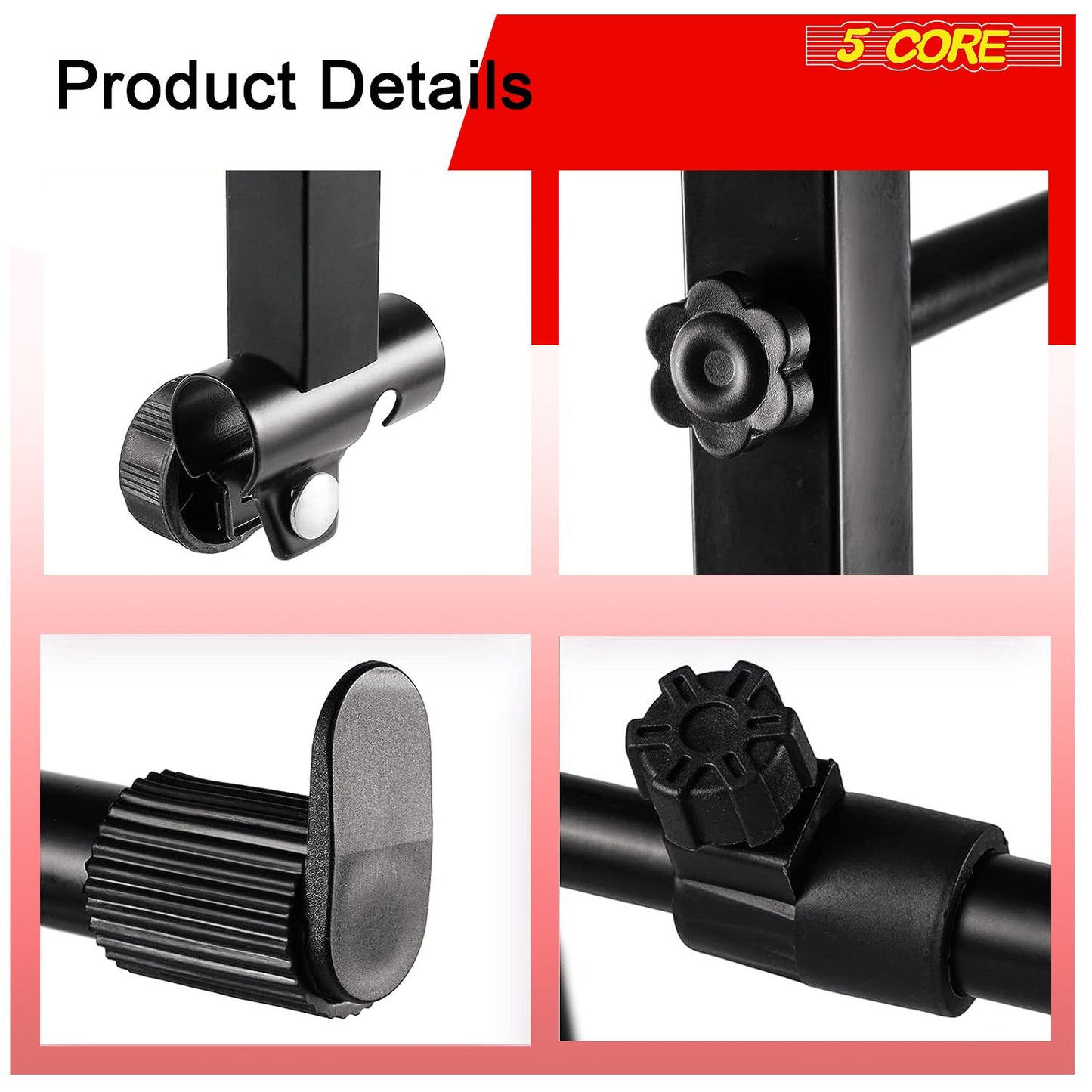5 Core 2 tier Keyboard Stand Extension Adapter Adjustable Width 2nd Tier X-Style Piano Stands Attachment for 54 - 88 Key image 3