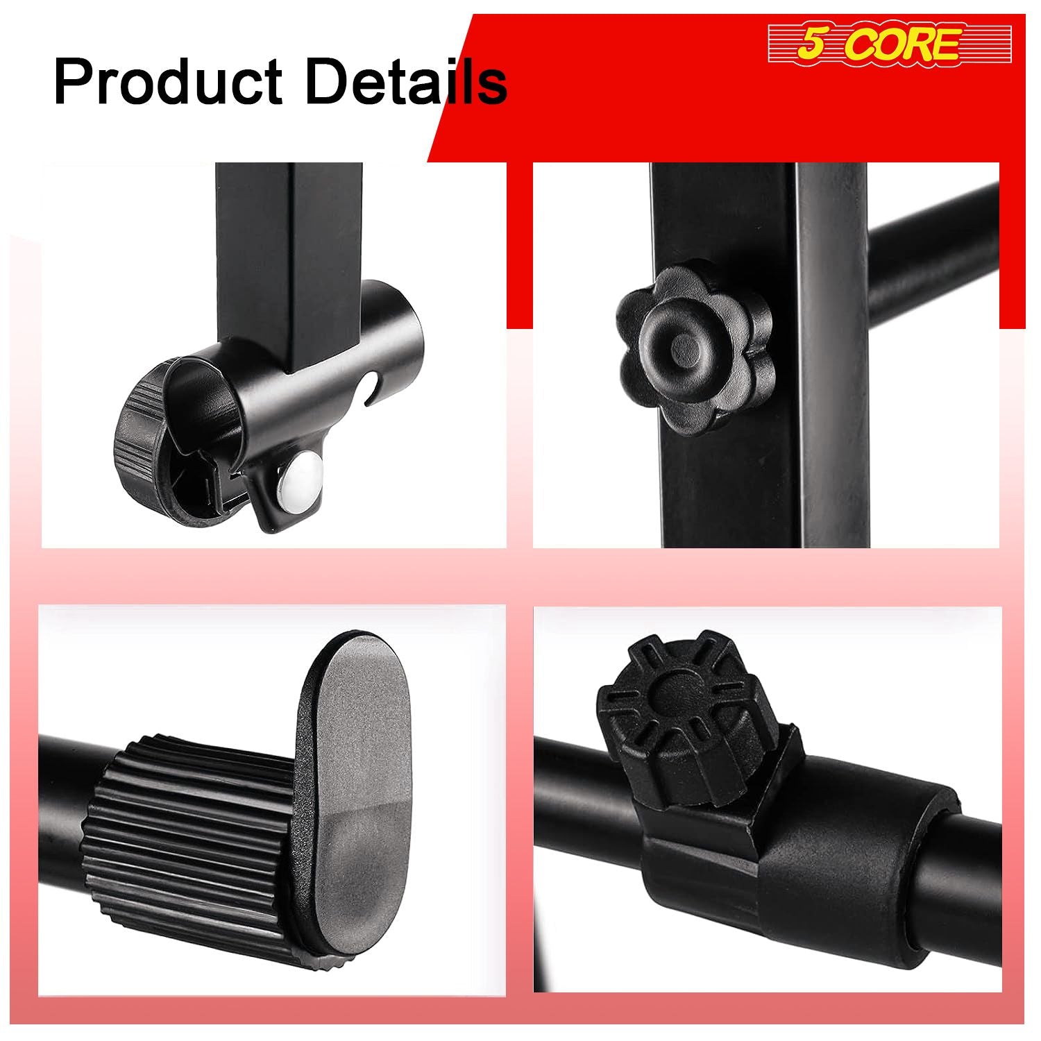 5 Core 2 tier Keyboard Stand Extension Adapter Adjustable Width 2nd Tier X-Style Piano Stands Attachment for 54 - 88 Key image 3