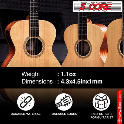 5 Core Acoustic Guitar 6 String Set Light Gauge Steel Carbon Core Bright Powerful Tone Heavy Duty GS AC image 8