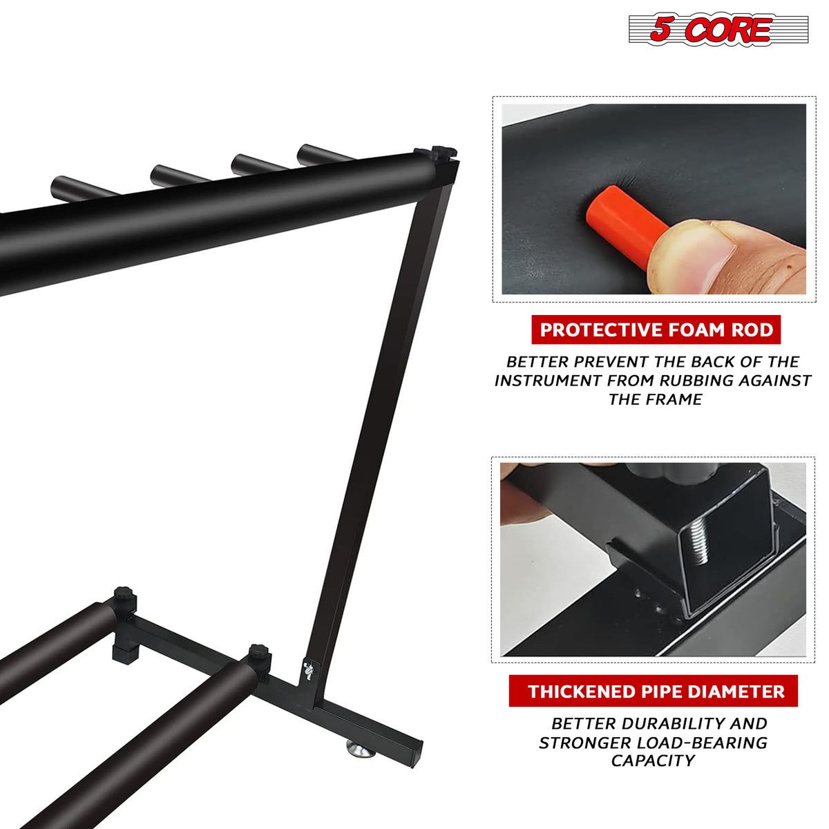 Multi Guitar Stand - Side View