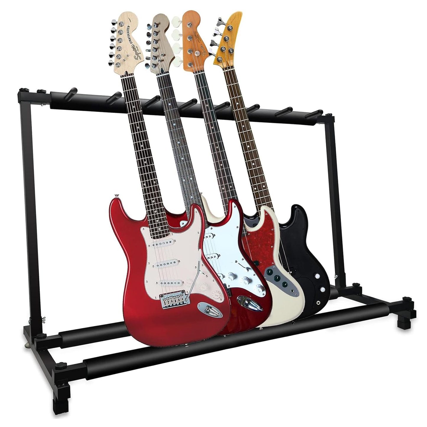5 Core Guitar Rack 7 Slot Multi Guitar Stand - Front View
