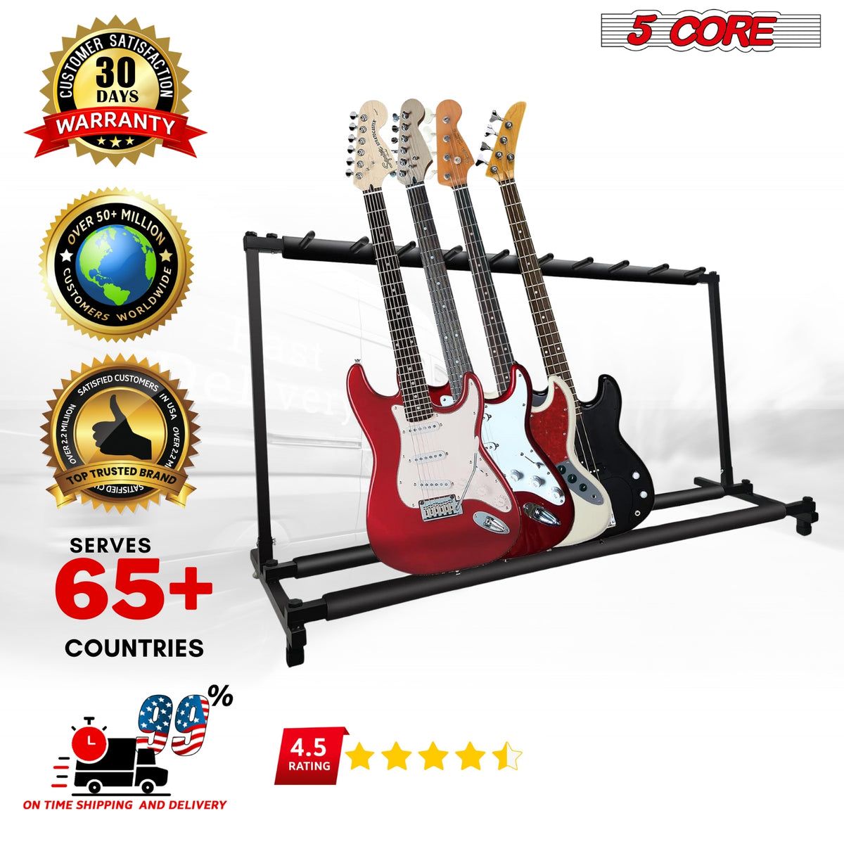 Multi Guitar Stand - Detail of Slot
