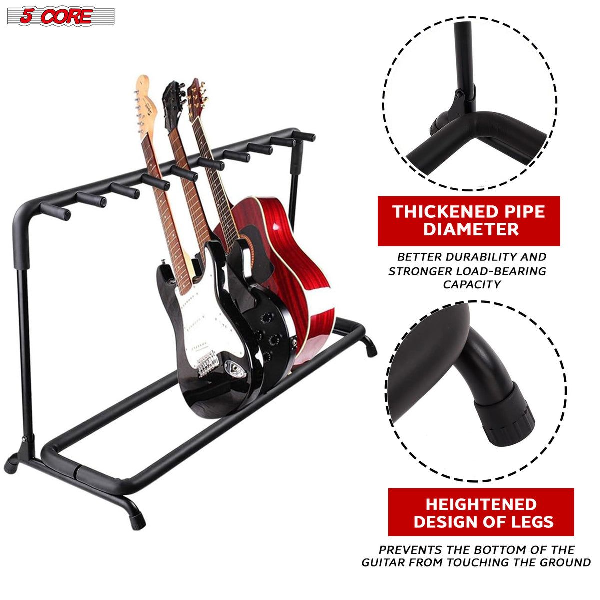 5 Core Guitar Stand - Packaged