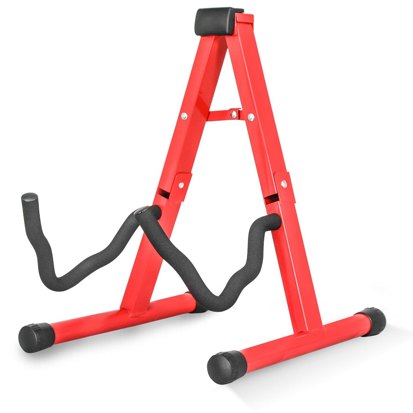 5 Core Guitar Stand A Frame w Soft Foam Arm Non Slip Rubber for Acoustic Electric Bass Ukulele image 1