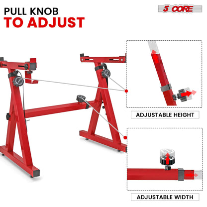 5 CORE Keyboard Stand Riser Z Style Height Width Adjustable Portable Heavy Duty Music Stands Holder for Kids and Adults  image 4