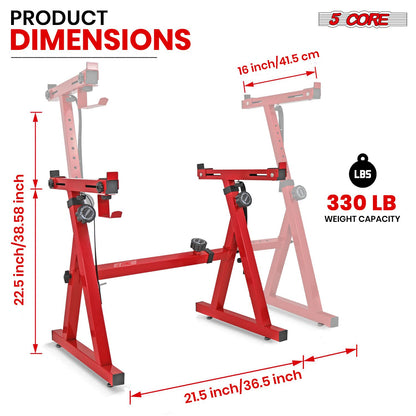 5 CORE Keyboard Stand Riser Z Style Height Width Adjustable Portable Heavy Duty Music Stands Holder for Kids and Adults  image 2