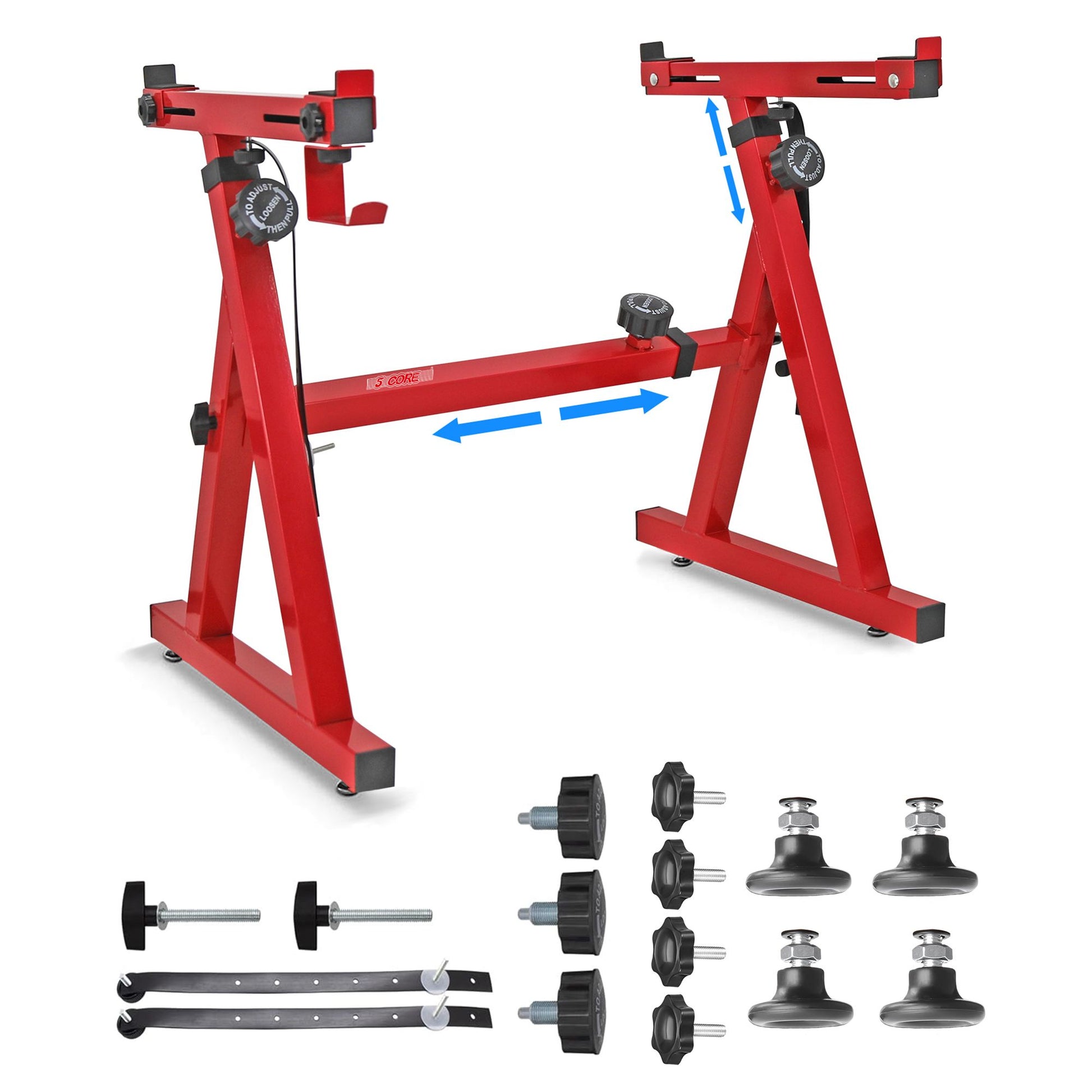 5 CORE Keyboard Stand Riser Z Style Height Width Adjustable Portable Heavy Duty Music Stands Holder for Kids and Adults  image 1