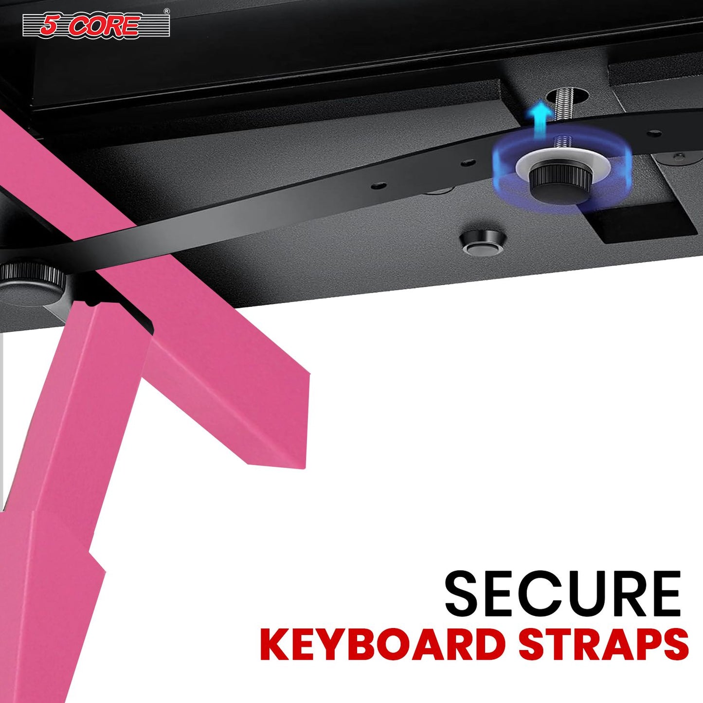 5 CORE Keyboard Stand Riser Z Style Height Width Adjustable Portable Heavy Duty Music Stands Holder for Kids and Adults  image 8