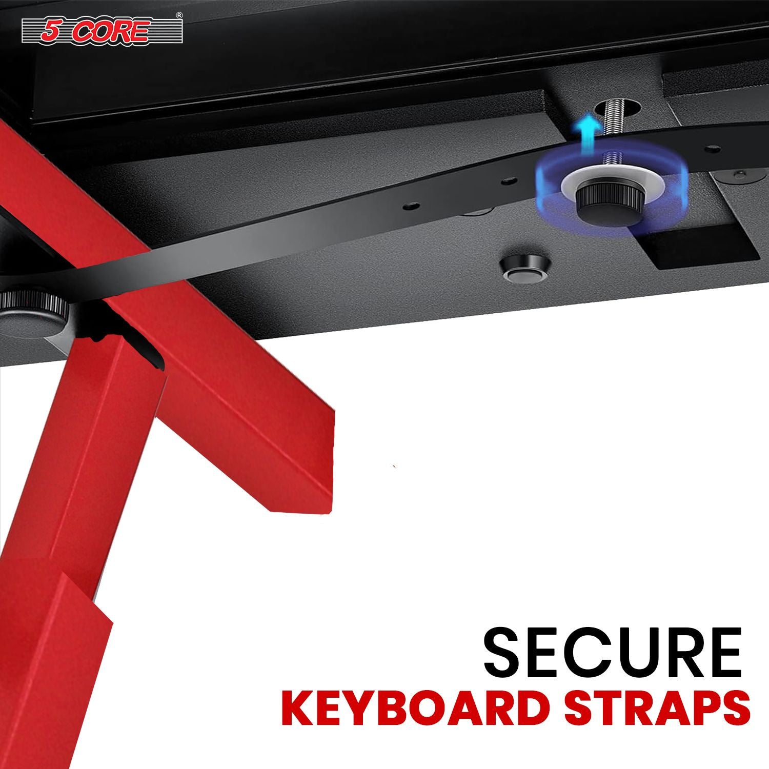 5 CORE Keyboard Stand Riser Z Style Height Width Adjustable Portable Heavy Duty Music Stands Holder for Kids and Adults  image 9
