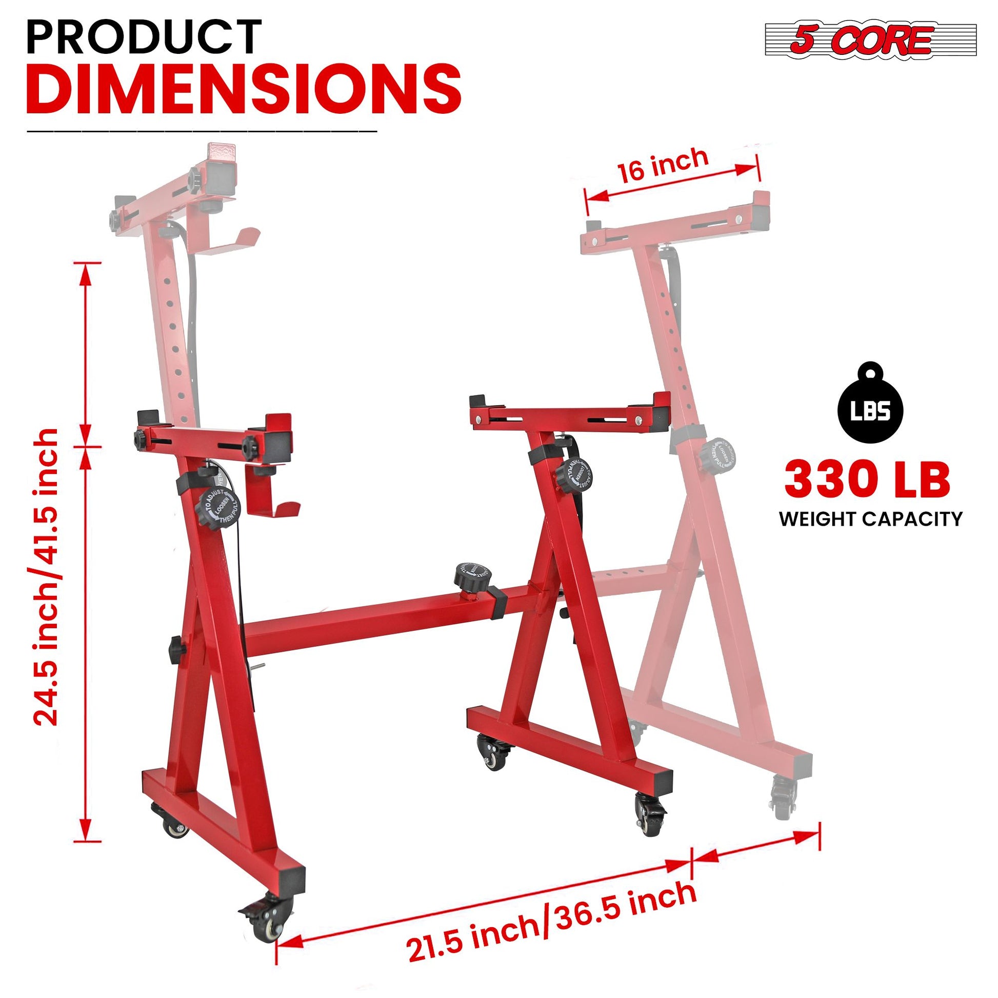 5 CORE Keyboard Stand Riser Z Style Height Width Adjustable Portable Heavy Duty Music Stands Holder for Kids and Adults  image 2