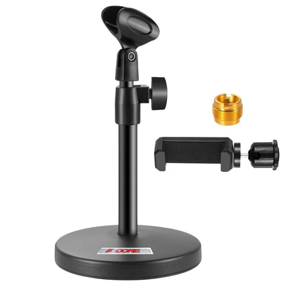 5 Core Mic Stand 3 in 1 Desktop Microphone Stands Adjustable Table Microfono Holder w Phone Clamp - MS RBS BOOM image 1