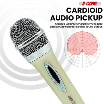5 CORE Microphone Dynamic Vocal Handheld Mic Cardioid Unidirectional Microfono w On Off Switch + XLR Audio Cable for Sin image 16
