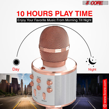 5 Core Microphone Wireless Karaoke Mic With Speaker 3 in 1 Portable Bluetooth Microfono Inalambrico image 2