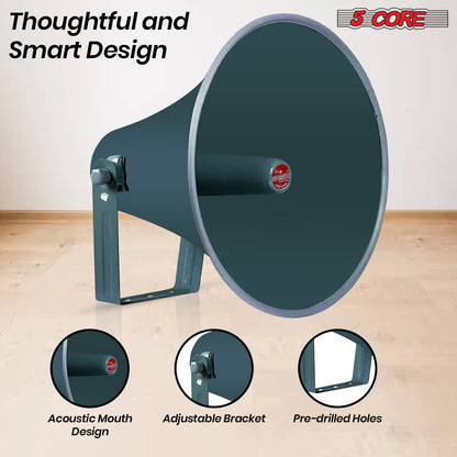 5 Core Outdoor PA Paging Horn Loud Speaker 16 Inch PA Speaker Weatherproof with mounting Bracket - RH 16 image 7