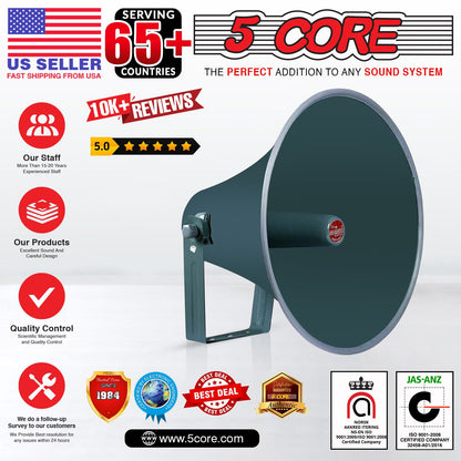 5 Core Outdoor PA Paging Horn Loud Speaker 16 Inch PA Speaker Weatherproof with mounting Bracket - RH 16 image 9