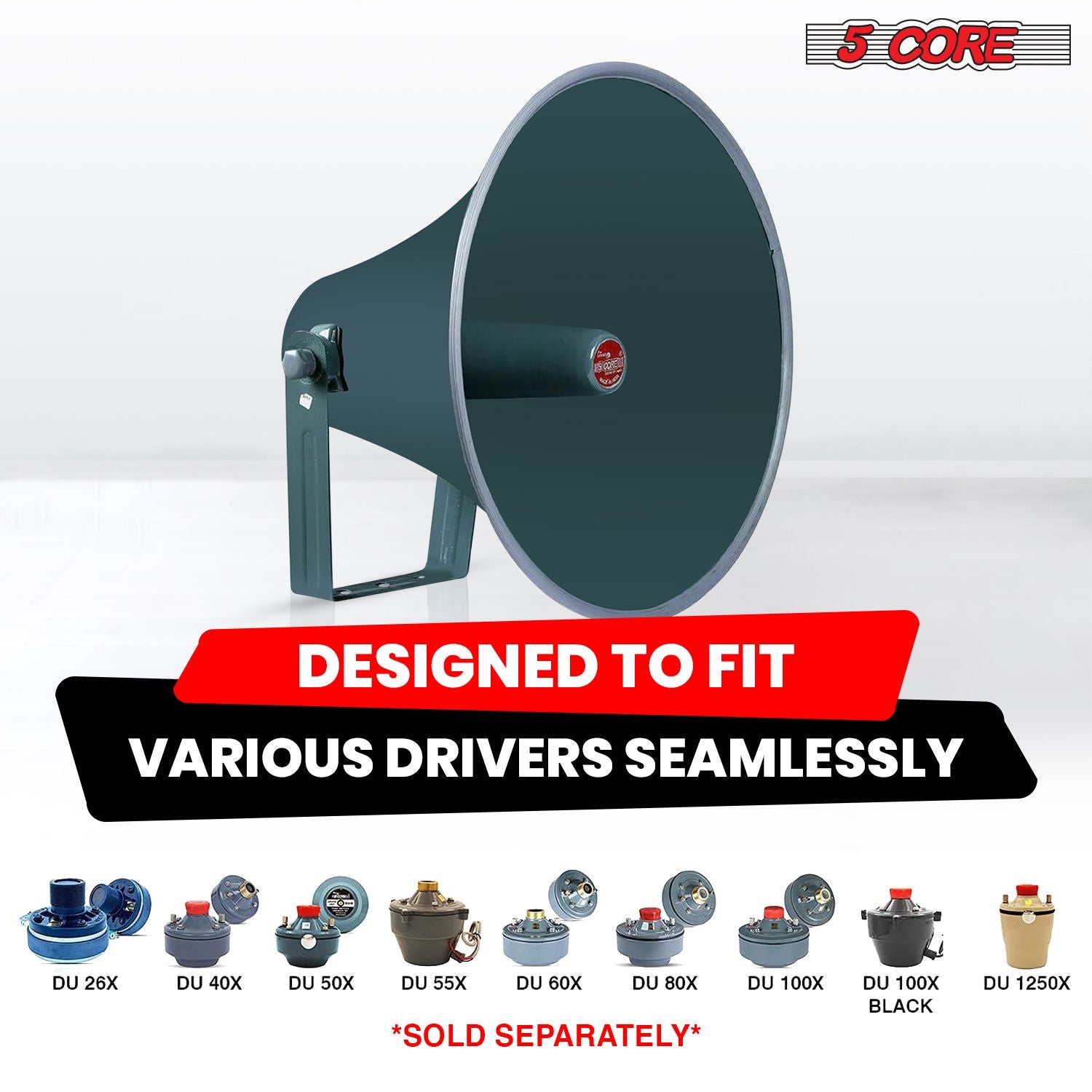 5 Core Outdoor PA Paging Horn Loud Speaker 16 Inch PA Speaker Weatherproof with mounting Bracket - RH 16 image 8