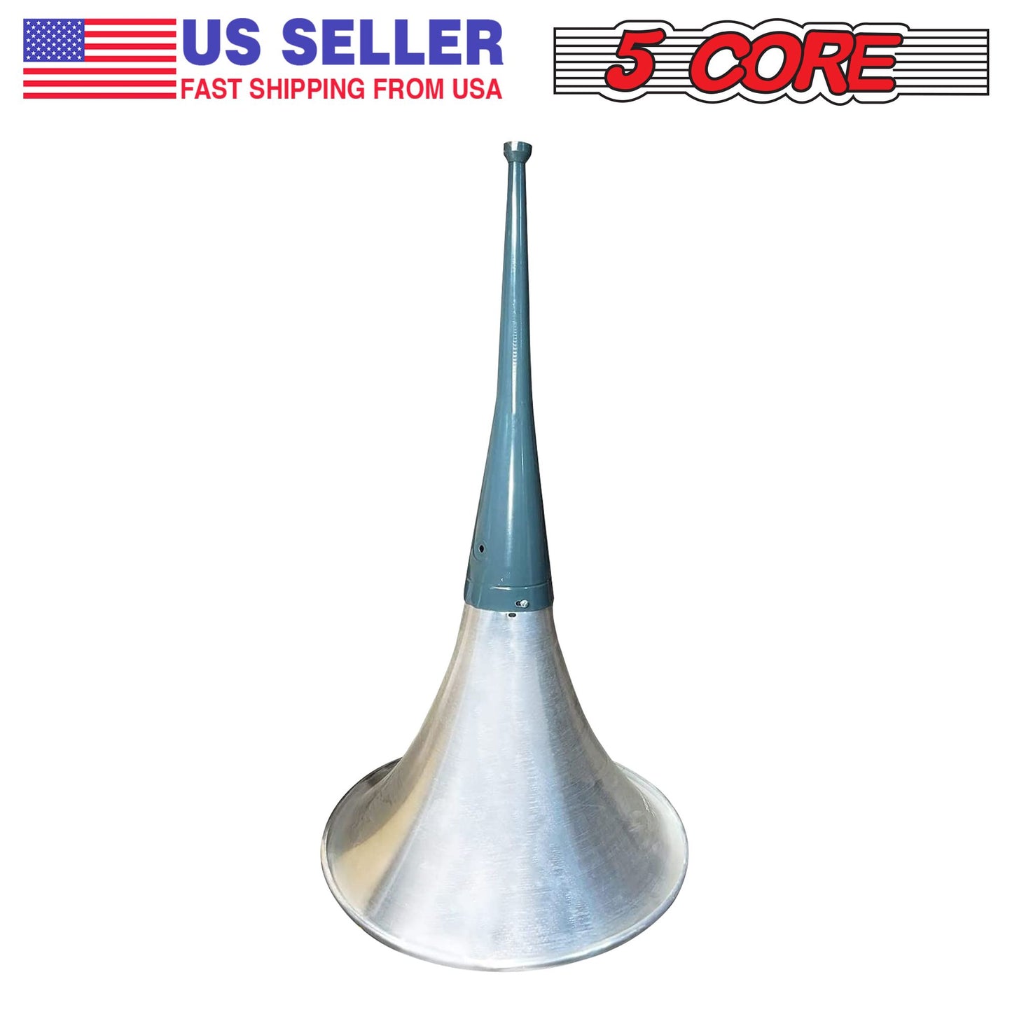 5 Core PA Horn Speaker Indoor Outdoor 22 Inch Long Range Trumpet Horn - Loud Sound Megaphone +Mounting Bracket | Aluminu image 11