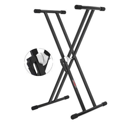 5 CORE Piano Keyboard Stand Double X Style Heavy Duty Adjustable Digital Electric Piano Riser Durable & Sturdy Music Syn image 1