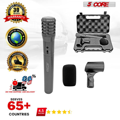 5 CORE Professional Instrument Microphone Pencil Mic Condenser Cardioid Unidirectional Stick Microfono with Windscreen M image 11
