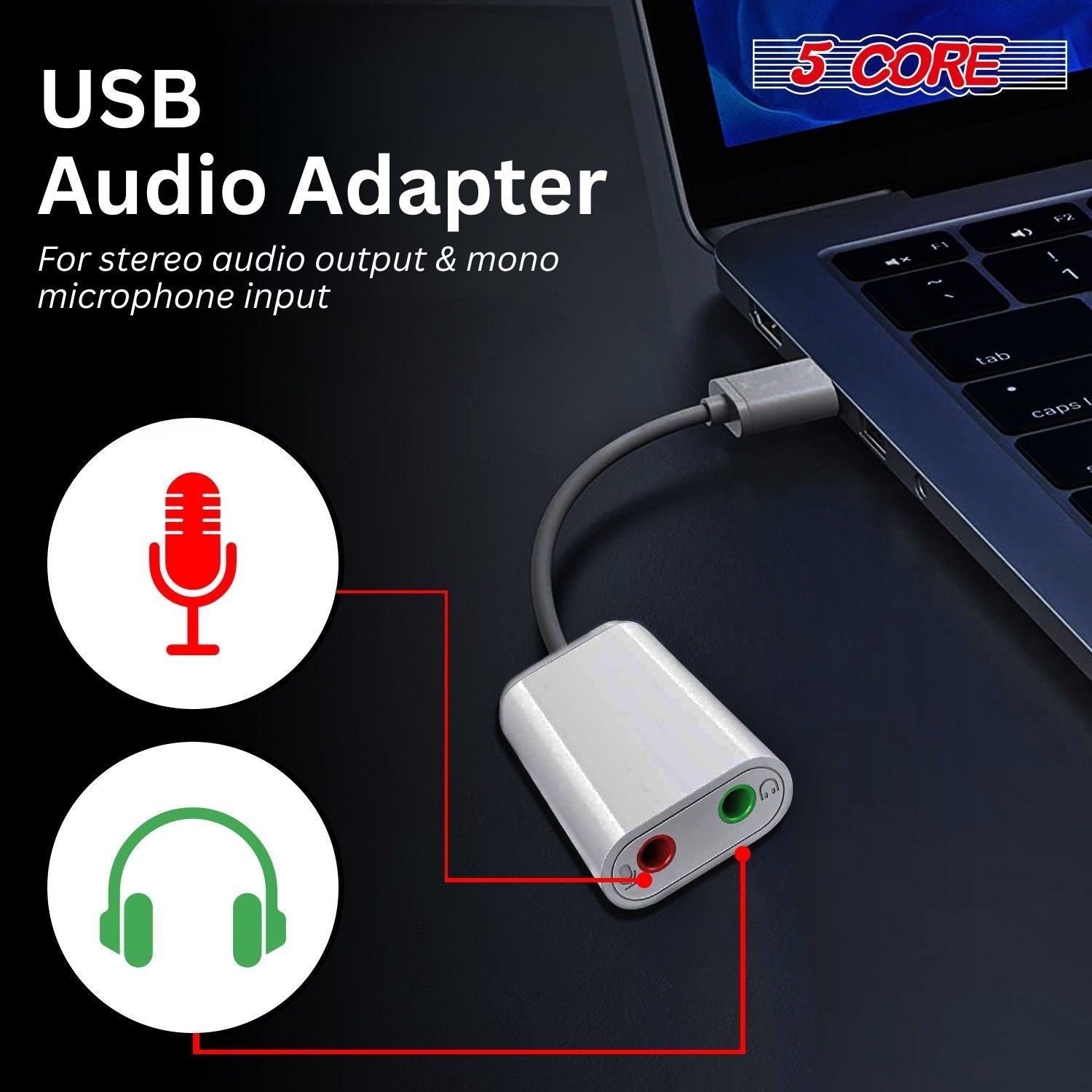 5 Core Professional Omnidirectional Lavalier Microphone 3.5mm Clip-On Lapel Mic for Smartphone DSLR Camera PC Interview  image 4