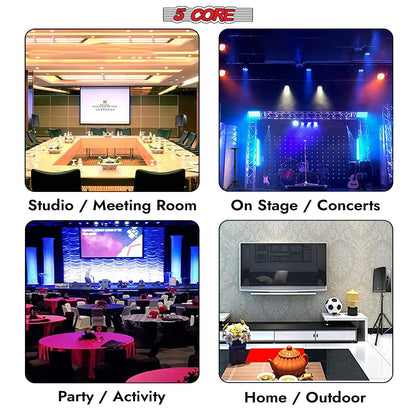 5 Core Speaker Stand Height Adjustable PA DJ Tripod Studio Monitor Stands w 35mm Compatible Insert - SS ECO 1PK BLK WoB image 10
