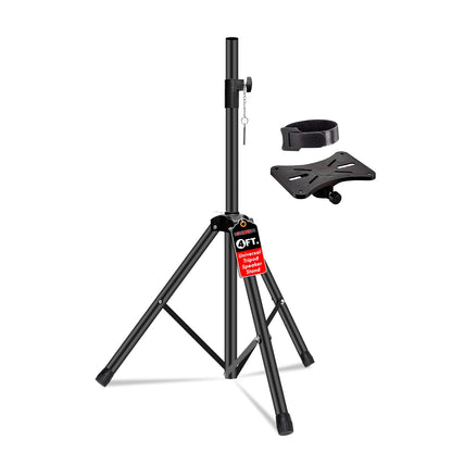 5 Core Speaker Stand Tripod Floor Adjustable Up to 48 Inch DJ Studio Monitor Stands Short Pole Mount - SS HD 1PK 4FT image 1
