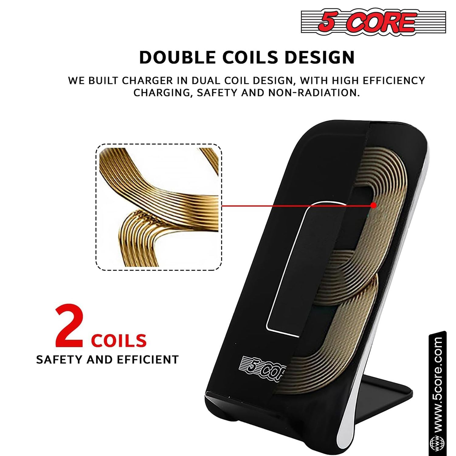 5 Core Wireless Charger 10W Max Fast Wireless Charging Pad Glass Top Pair Boostcharge Slim USB-C image 9
