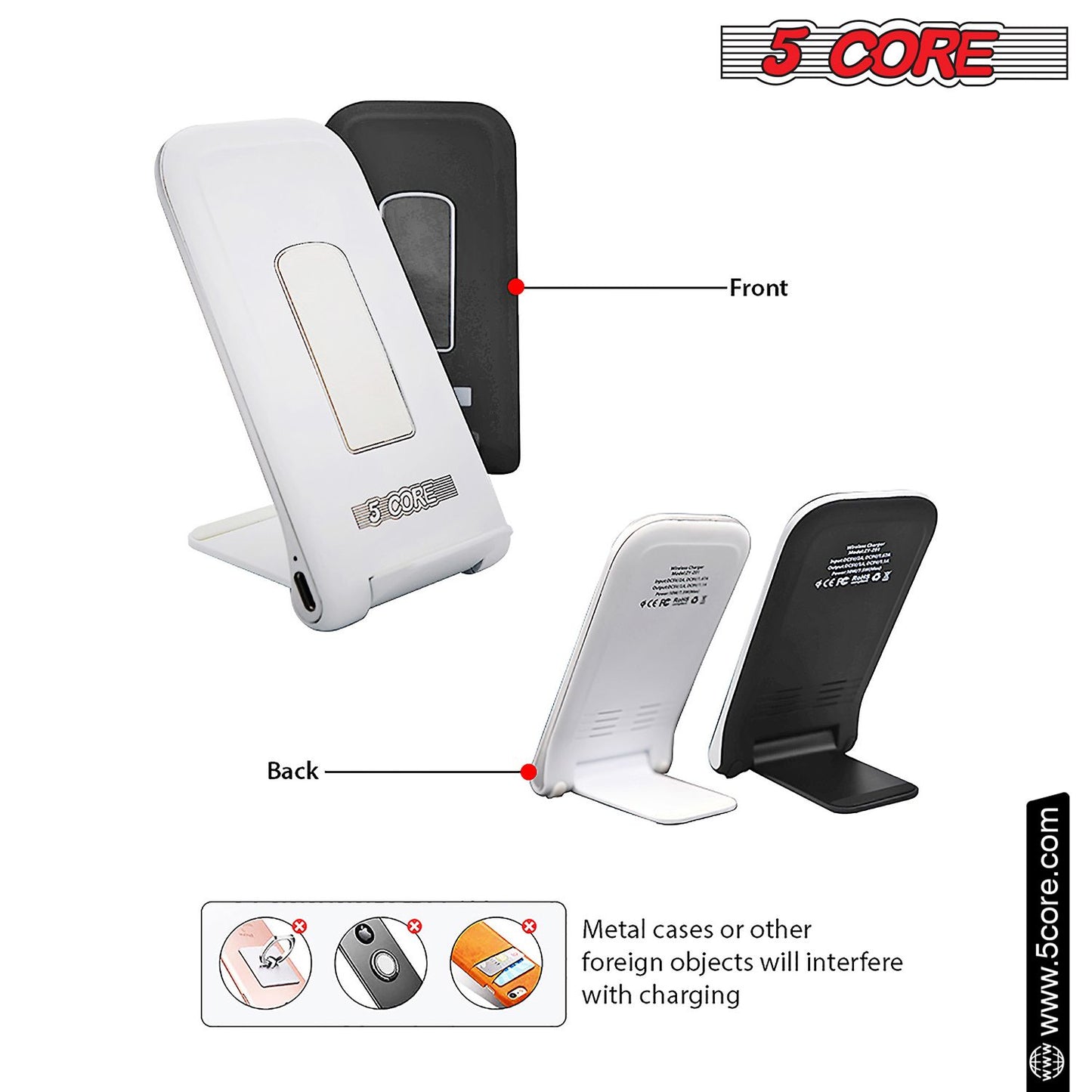 5 Core Wireless Charger 10W Max Fast Wireless Charging Pad Glass Top Pair Boostcharge Slim USB-C image 8
