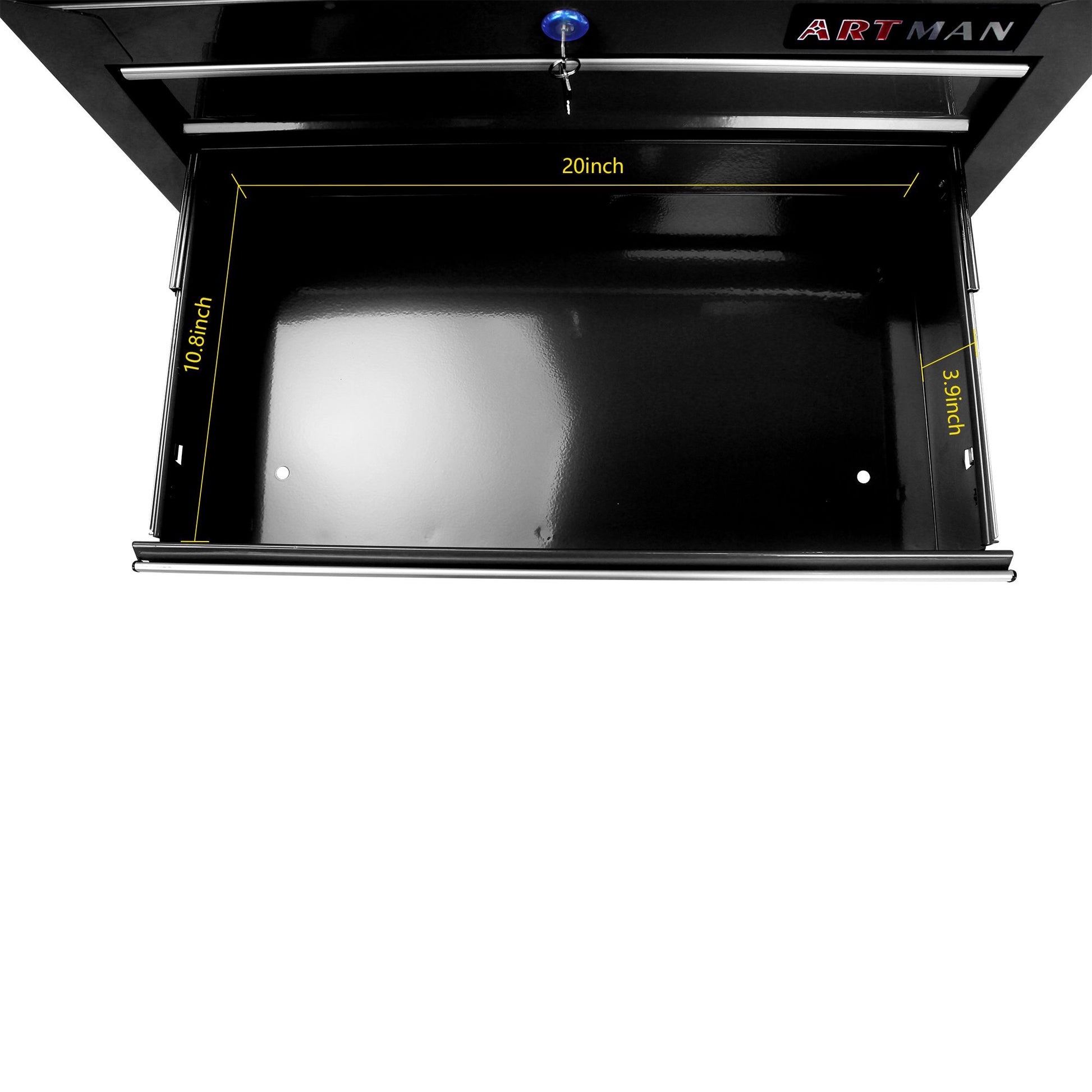 5 Drawer Tool Chest, Tool Storage Cabinet for Garage Storage with 4 Wheels and Locking System, BLACK image 11