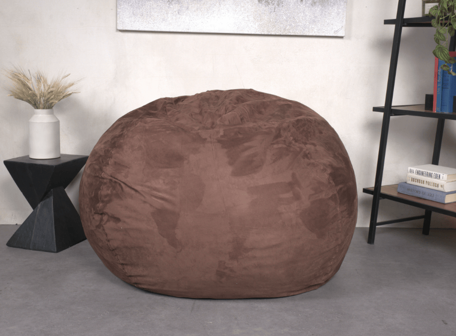 5-Foot Comfortable High-Density Shredded Foam Bean Bag Chair for Kids and Adults, with Removable Microsuede Cover, Ideal image 3