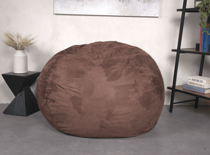 5-Foot Comfortable High-Density Shredded Foam Bean Bag Chair for Kids and Adults, with Removable Microsuede Cover, Ideal image 3