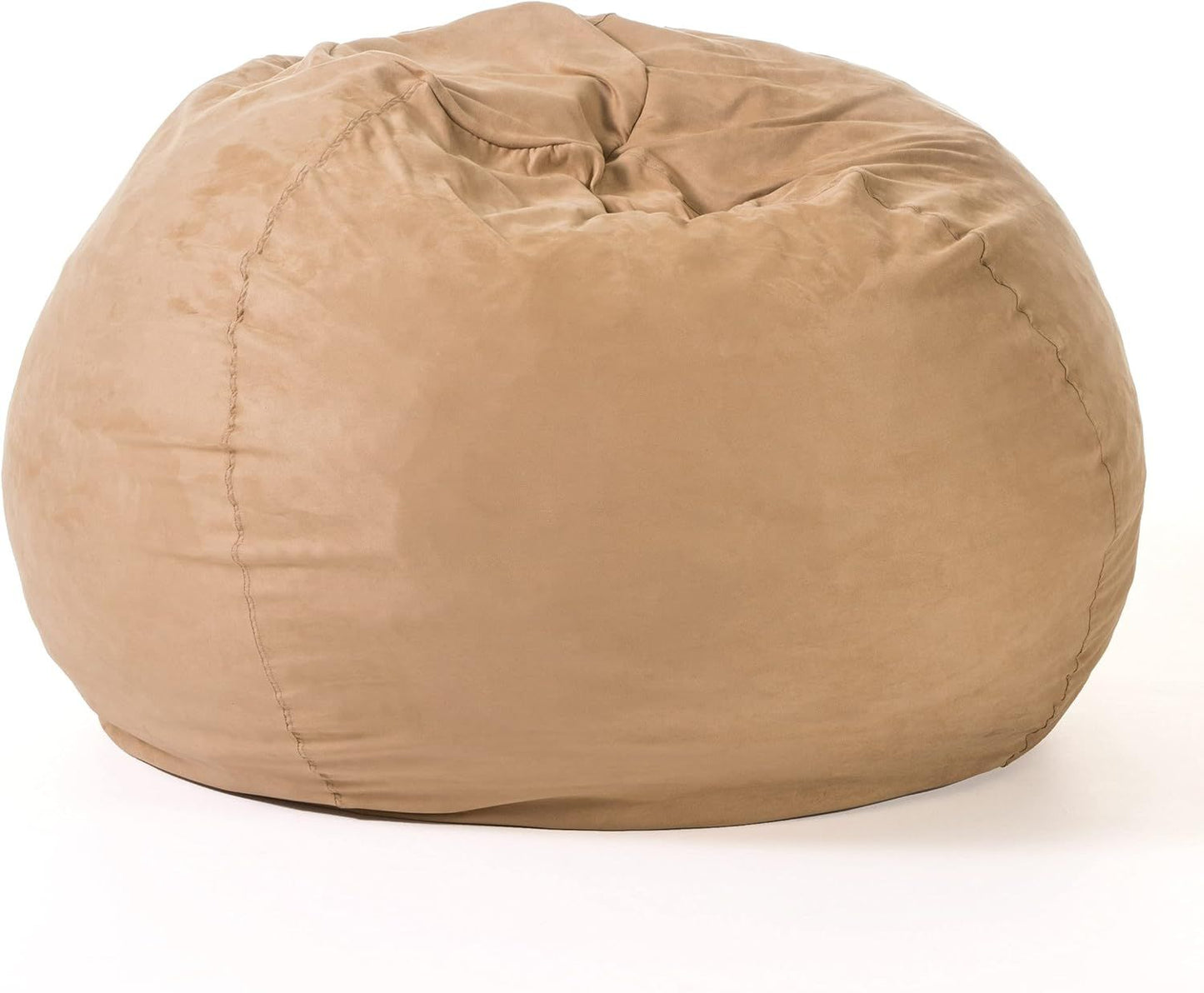 5-Foot Comfortable High-Density Shredded Foam Bean Bag Chair for Kids and Adults, with Removable Microsuede Cover, Ideal image 4