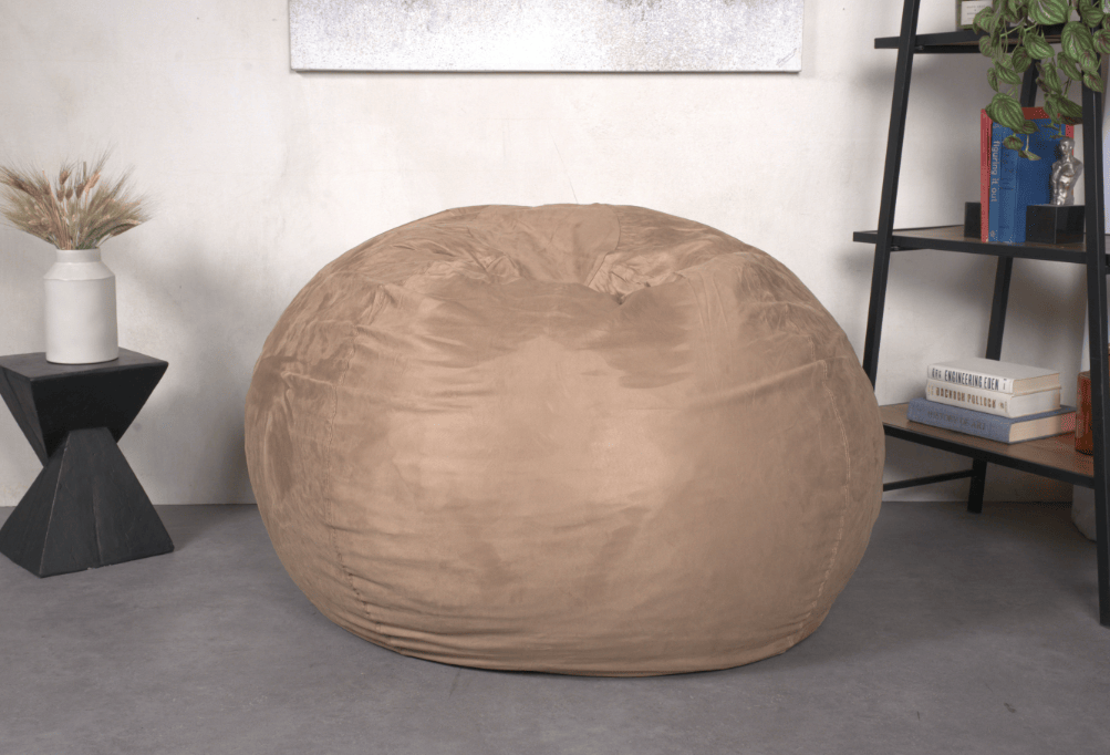 5-Foot Comfortable High-Density Shredded Foam Bean Bag Chair for Kids and Adults, with Removable Microsuede Cover, Ideal image 3