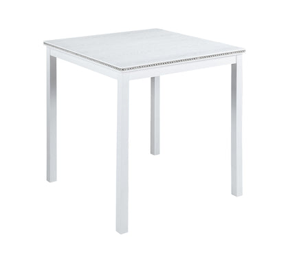 5 Piece Counter Height Table Set, Wooden Kitchen Table Set with Square Table and 4 Upholstered Chairs, Counter Height Di image 10