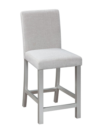 5 Piece Counter Height Table Set, Wooden Kitchen Table Set with Square Table and 4 Upholstered Chairs, Counter Height Di image 11