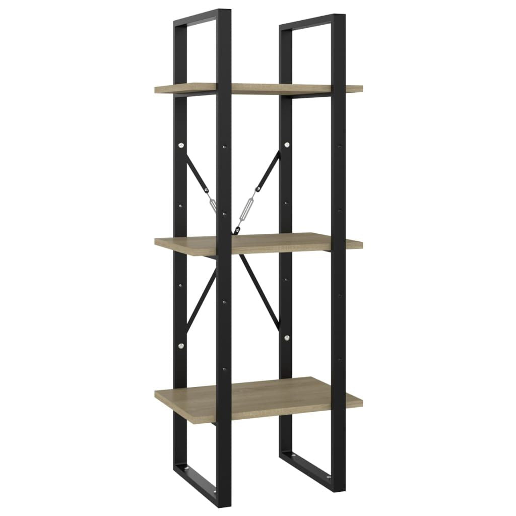 5-Tier Book Cabinet Sonoma Oak 15.7"x11.8"x68.9" Engineered Wood image 5