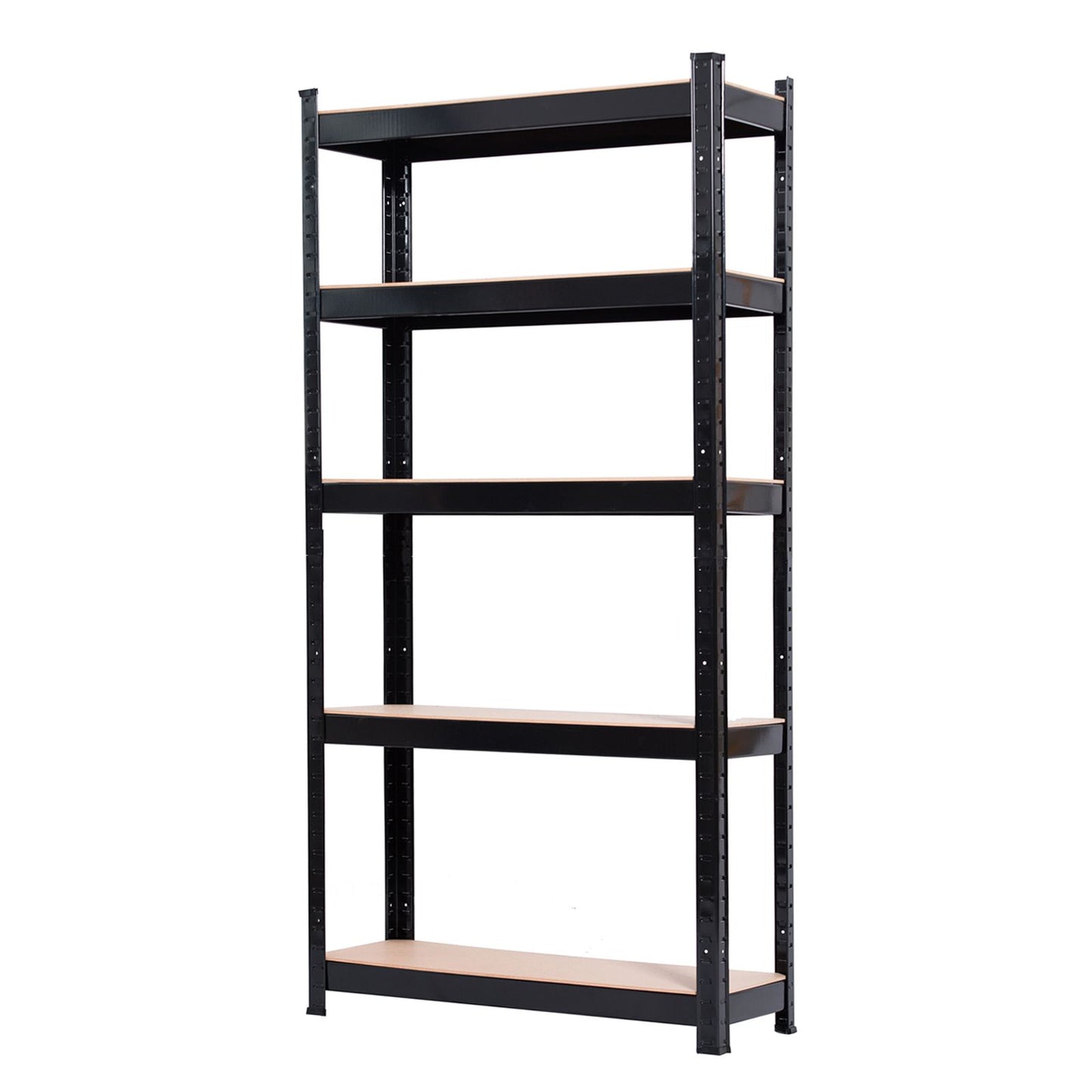 5 Tier Heavy Duty Metal Shelving Rack Unit Garage Storage Shelf Black UK image 13