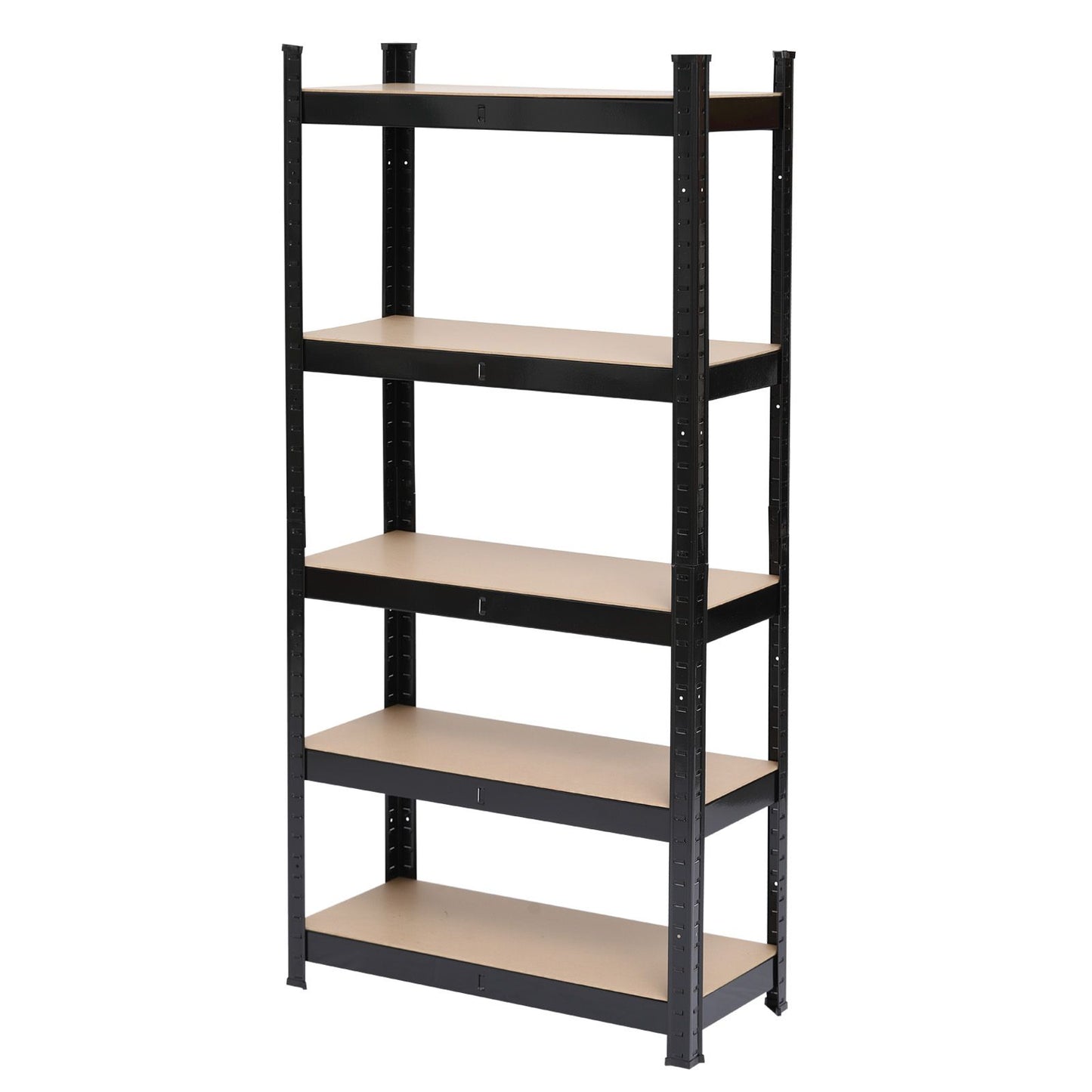 5 Tier Heavy Duty Metal Shelving Rack Unit Garage Storage Shelf Black - Disassembled Parts