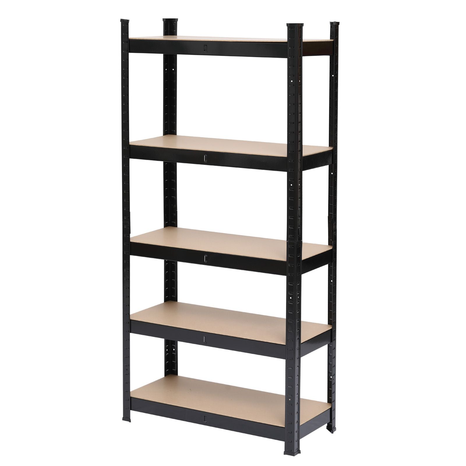 5 Tier Heavy Duty Metal Shelving Rack Unit Garage Storage Shelf Black - Disassembled Parts